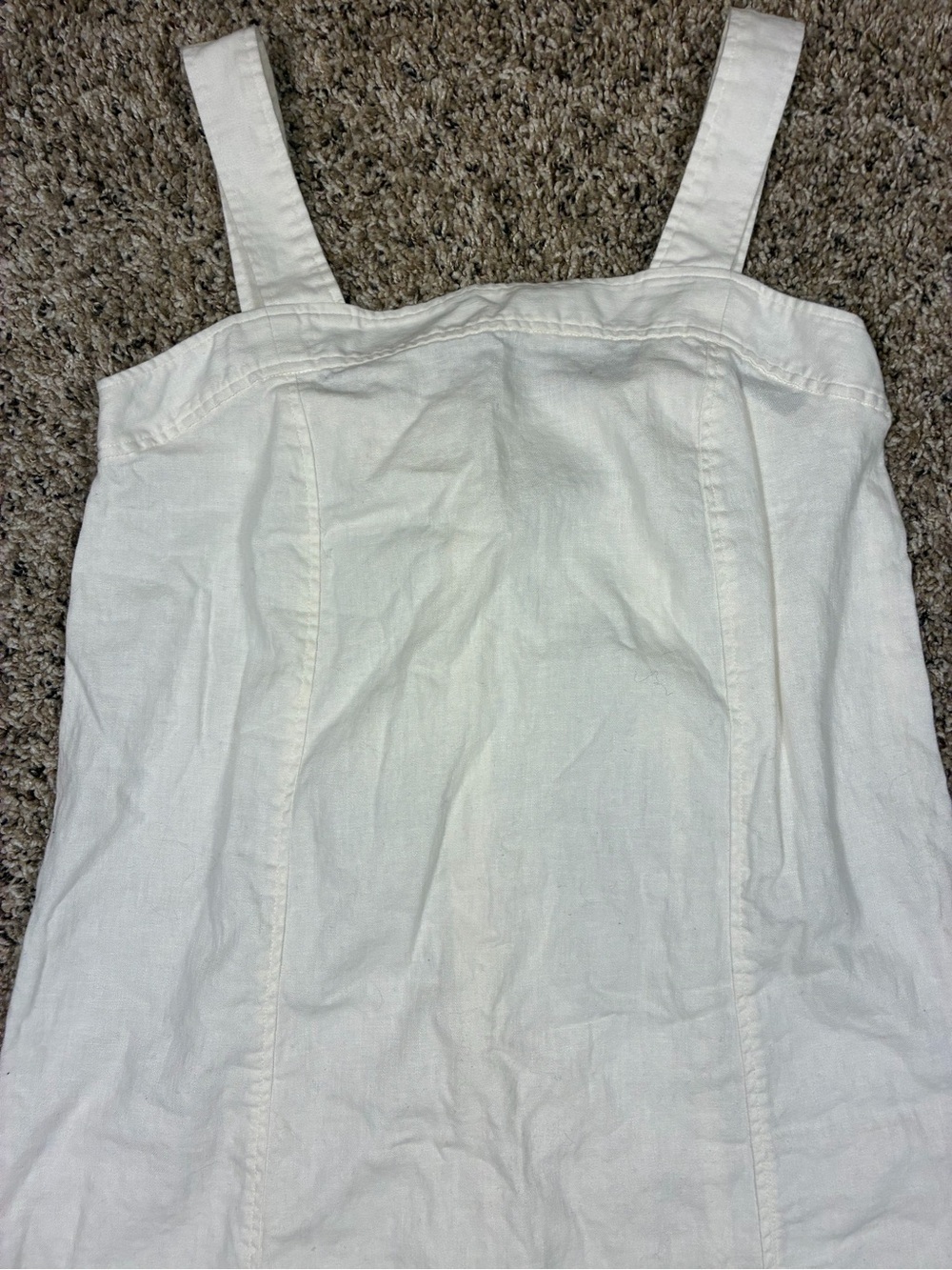 Madewell Linen Blend Princess Seamed Midi Dress - Picture 6 of 14